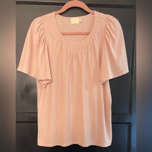 National Ltd top in pretty pink - size L
